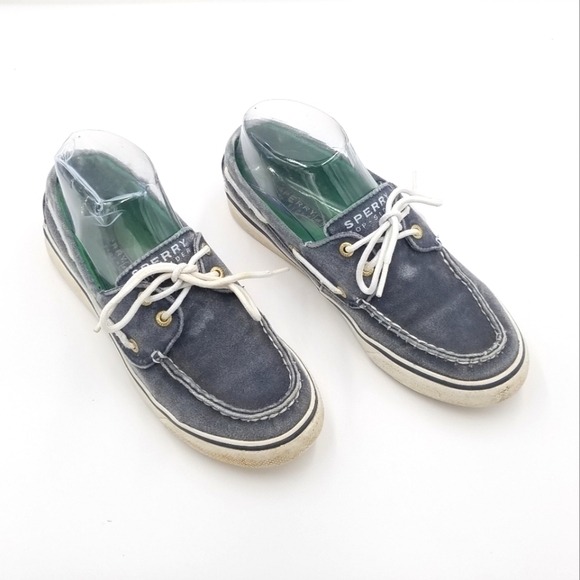 Sperry Boat Flat Denim Shoe 6.5 Women - Picture 1 of 8